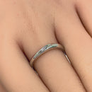 Sterling Silver Unique Eternity Band Ring