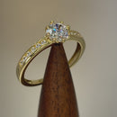 Solid 14K Yellow Gold 6.0mm CZ Wedding Ring