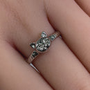 Sterling Silver Cat Ring