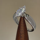 Sterling Silver Marquise Clear CZ Ring