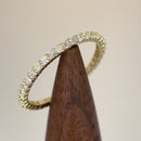 Solid 14K Yellow Gold Round Eternity 0.70 ct. Diamond Band