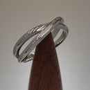 Sterling Silver Double Overlapping Ring