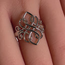 Sterling Silver Unique Celtic Ring