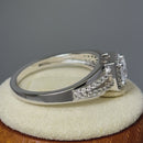 Sterling Silver Square Clear CZ Ring
