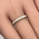 Sterling Silver Seamless Mother of Pearl Ring