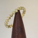 Solid 14K Yellow Gold Diamond Cut Band