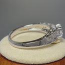 Sterling Silver CZ Engagement Ring