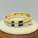 Sterling Silver Puzzle Gold Plated Two-Tone Ring