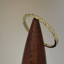 Solid 14K Yellow Gold Simple Twist Ring