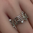 Sterling Silver Musical Notes Ring