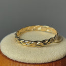Solid 14K Yellow Gold Braided Eternity Band