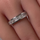 Sterling Silver 8 Square Clear CZ Ring