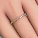 Solid 14K Yellow Gold Round Eternity 0.70 ct. Diamond Band