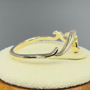Solid 14K Gold Rolling Waves Ring
