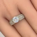 Sterling Silver Elegant Engagement CZ Ring