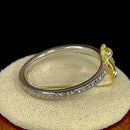 Sterling Silver Bee Two Toned Ring