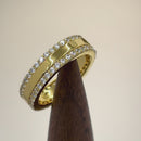 Gold Plated Sterling Silver Eternity CZ Ring