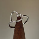 Sterling Silver Heart Knot Ring