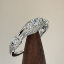 Sterling Silver Filigree Clear CZ Ring