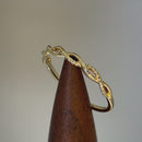 Solid 14K Yellow Gold Twisted Rope Ring