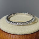 Solid 14K White Gold Eternity CZ Band