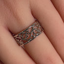 Sterling Silver Vines Band Ring