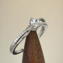 Sterling Silver Round Cut Engagement Clear CZ Ring