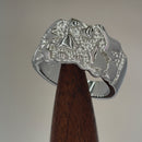 Sterling Silver Men's Nugget Design Ring