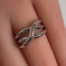 Sterling Silver Subtle Wavelength Ring