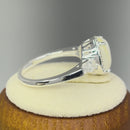 Sterling Silver Oval Mother of Pearl CZ Ring