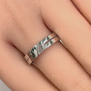 Sterling Silver Puzzle Band Ring