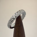 Sterling Silver 4mm Hammered Ring