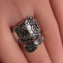 Sterling Silver Extravagant Flower Ring
