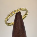 Solid 14K Yellow Gold Stacked Bead Ring