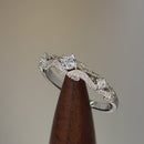 Sterling Silver Regal Round Cut Clear CZ Engagement Ring