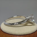 Sterling Silver Solitaire CZ Engagement Ring