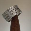 Sterling Silver Thick Woven Basket Ring