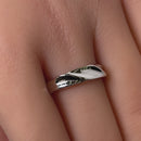 Sterling Silver Curvy Top Ring