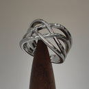 Sterling Silver Interwoven Wavelength Ring