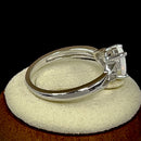 Sterling Silver Oval Celtic White Lab Opal Ring