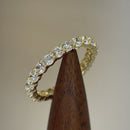 Solid 14K Yellow Gold 3.0mm CZ Band Ring