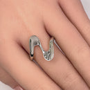 Sterling Silver Wave Ring