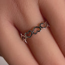 Sterling Silver Multiple Heart Ring