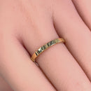 Solid 14K Yellow Gold Brick Band