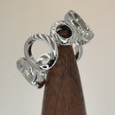 Sterling Silver Circles Eternity CZ Ring