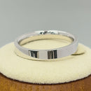 Sterling Silver 3MM Flat Wedding Band
