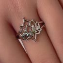 Sterling Silver Lotus Flower Ring