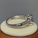 Sterling Silver Charmed Oval Rainbow CZ Ring