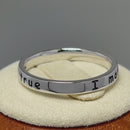 Sterling Silver "I made a wish, you came true" Ring