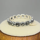 Sterling Silver Stackable Eternity Marcasite Ring